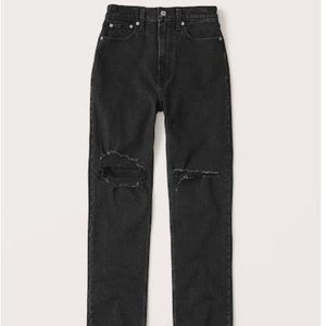 Abercrombie Ultra High Rise Ankle Straight Jeans